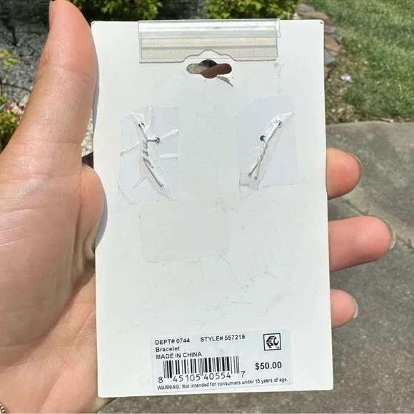 Anthropologie Heart Key&Rose Quartz Charm Bracelet - Picture 3 of 3